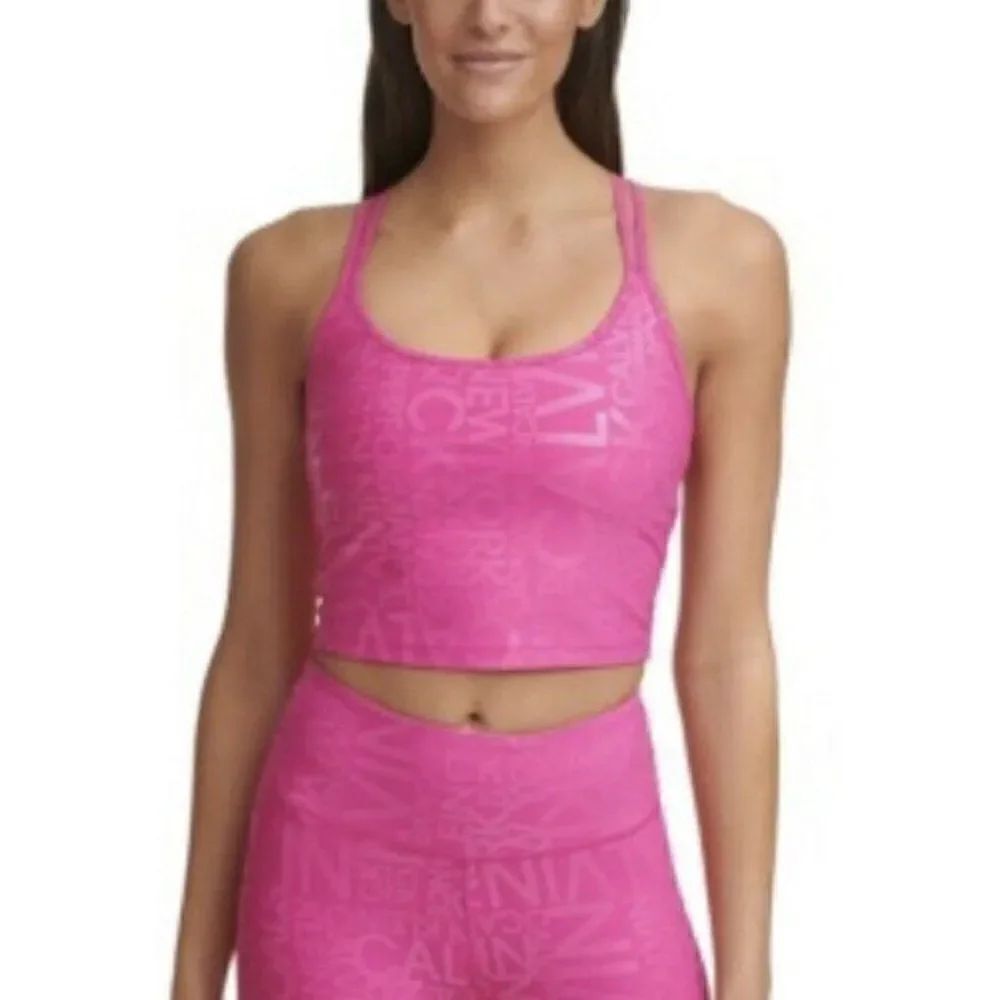 Calvin Klein Performance Printed Strappy-Back Tank Top Women's Extra Small NWT